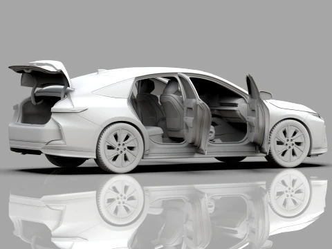 Lexus ES 2026 HQinterior 3D Model