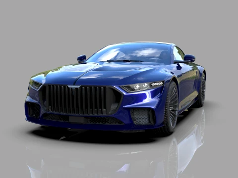 Brabus Bodo HQ İ&ccedil; Motor ve bagaj 3D Model