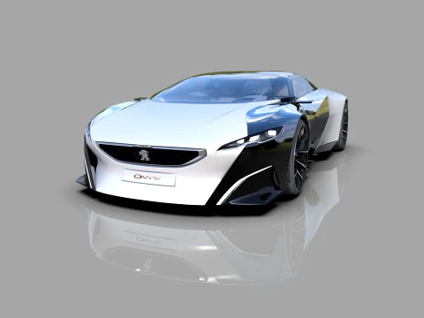 Peugeot Onyx Concept HQ interior 3D Model