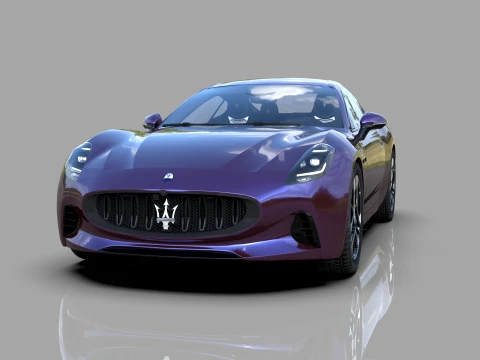 Maserati GranTurismo Folgore 2023 HQinterior 3Dモデル