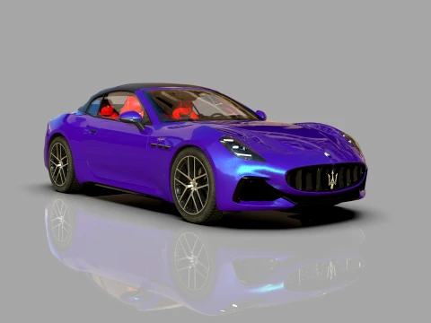Maserati GranCabrio Trofeo 2023 HQinterior 3D Model