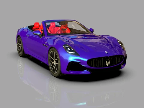 Maserati GranCabrio Trofeo 2023 HQinterior 3D Model