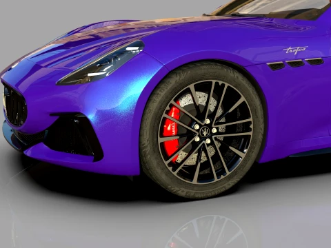 Maserati GranCabrio Trofeo 2023 HQinterior 3D Model