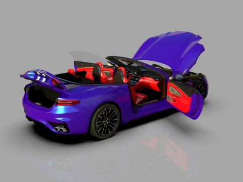 Maserati GranCabrio Trofeo 2023 HQinterior 3D Model