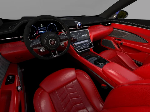 Maserati GranCabrio Trofeo 2023 HQinterior 3D Model