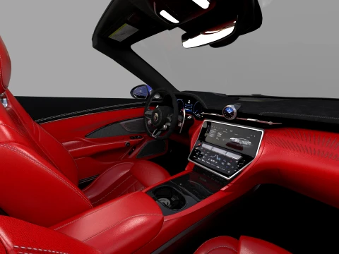 Maserati GranCabrio Trofeo 2023 HQinterior 3D Model