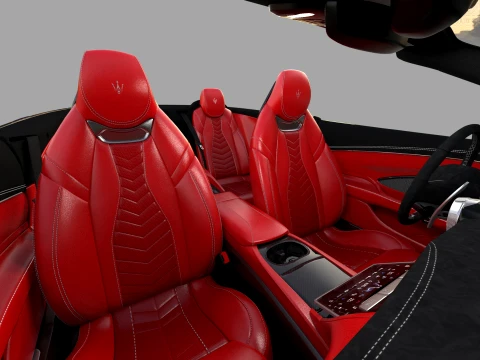 Maserati GranCabrio Trofeo 2023 HQinterior 3D Model