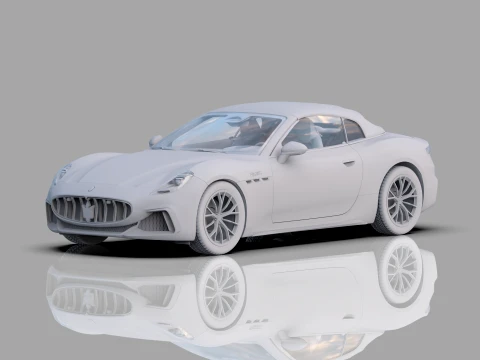 Maserati GranCabrio Trofeo 2023 HQinterior 3D Model