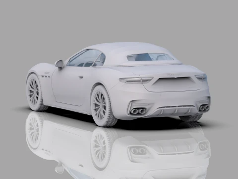 Maserati GranCabrio Trofeo 2023 HQinterior 3D Model