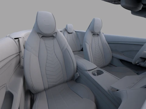 Maserati GranCabrio Trofeo 2023 HQinterior 3D Model