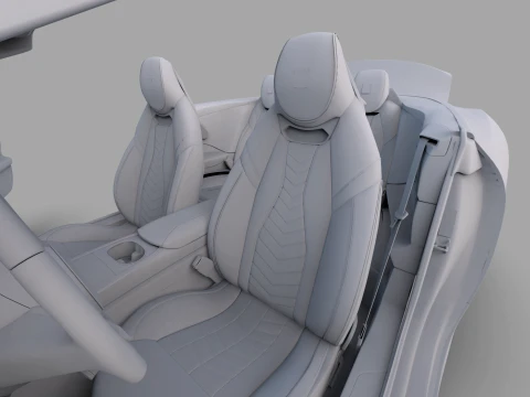 Maserati GranCabrio Trofeo 2023 HQinterior 3D Model