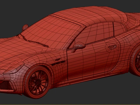Maserati GranCabrio Trofeo 2023 HQinterior 3D Model