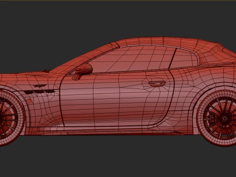 Maserati GranCabrio Trofeo 2023 HQinterior 3D Model