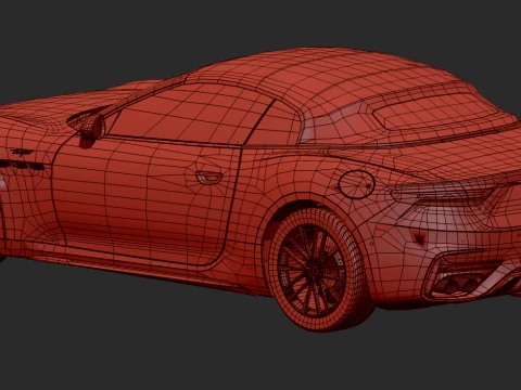 Maserati GranCabrio Trofeo 2023 HQinterior 3D Model