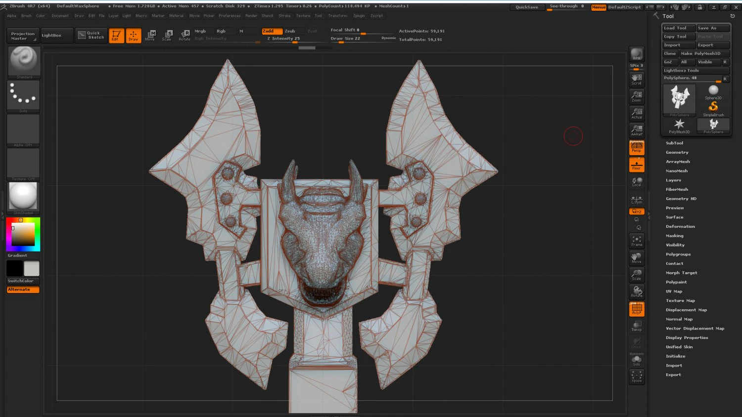 mpdragon axe 3d print model 3D Print Model .c4d .max .obj .3ds .fbx .stl .blend 