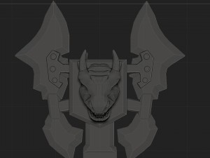 mpdragon axe 3d print model 3D Druckmodell