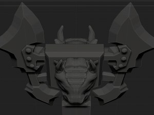 mpdragon axe 3d print model 3D Druckmodell