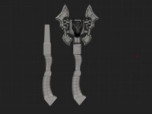 mpdragon axe 3d print model 3D Druckmodell