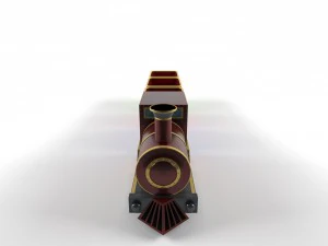 toy train and vagon 3D Model