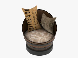 椅子のバレル 3Dモデル