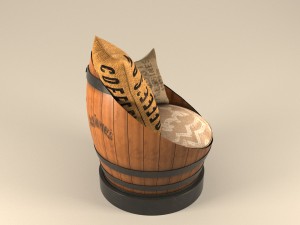 chair barrel 3D 模型