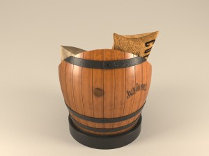 chair barrel 3D 模型