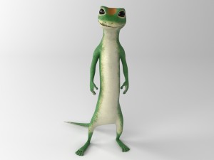 gecko 3D 모델