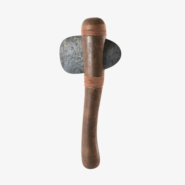 石斧 3Dモデル .c4d .max .obj .3ds .fbx .stl .blend 