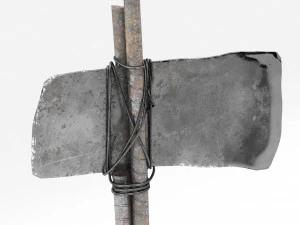 metal balta 3D Model