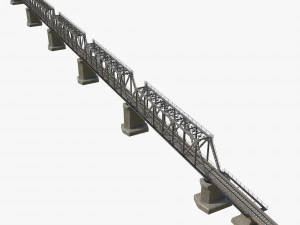 Railway bridge 3D Model