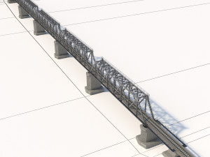 Railway bridge 3D Модель
