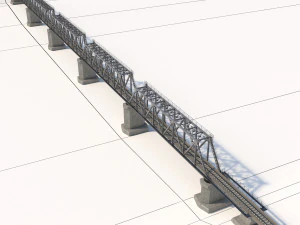 Railway bridge 3D Model