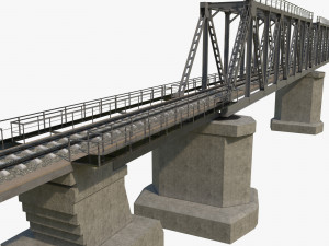 Railway bridge 3D Модель