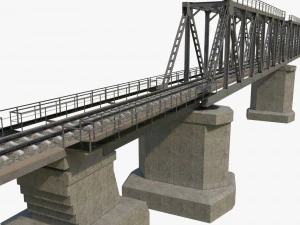 Railway bridge 3D Model