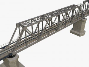 Railway bridge 3D Model