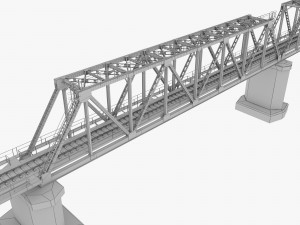 Railway bridge 3D Модель