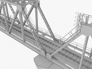 Railway bridge 3D Модель