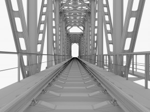 Railway bridge 3D Модель