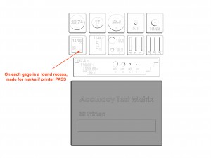 accuracy test matrix 3D 打印模型
