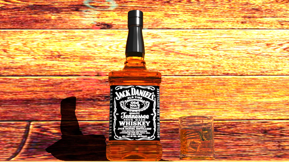 jack daniels 3D Model .c4d .max .obj .3ds .fbx .stl .blend 