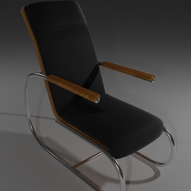 stylish armchair Model 3D .c4d .max .obj .3ds .fbx .stl .blend 