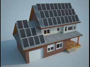 bioclimatic house 3D मॉडल