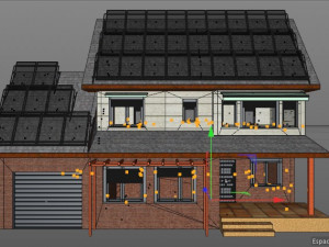 bioclimatic house 3D मॉडल