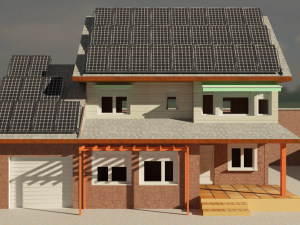 bioclimatic house 3D मॉडल