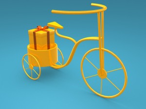 tricycle for decoration 3D Models