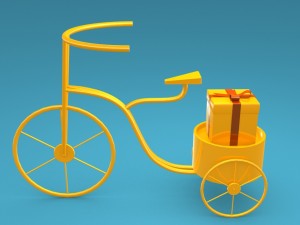 tricycle for decoration 3D Model