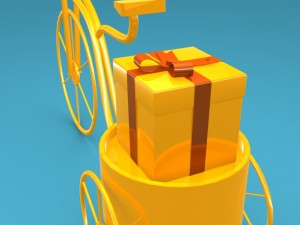 tricycle for decoration 3D Model