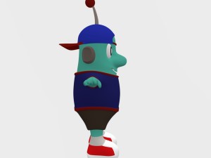 cute alien character model 3D मॉडल