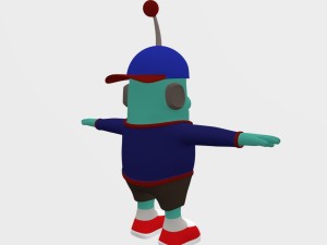 cute alien character model 3D मॉडल