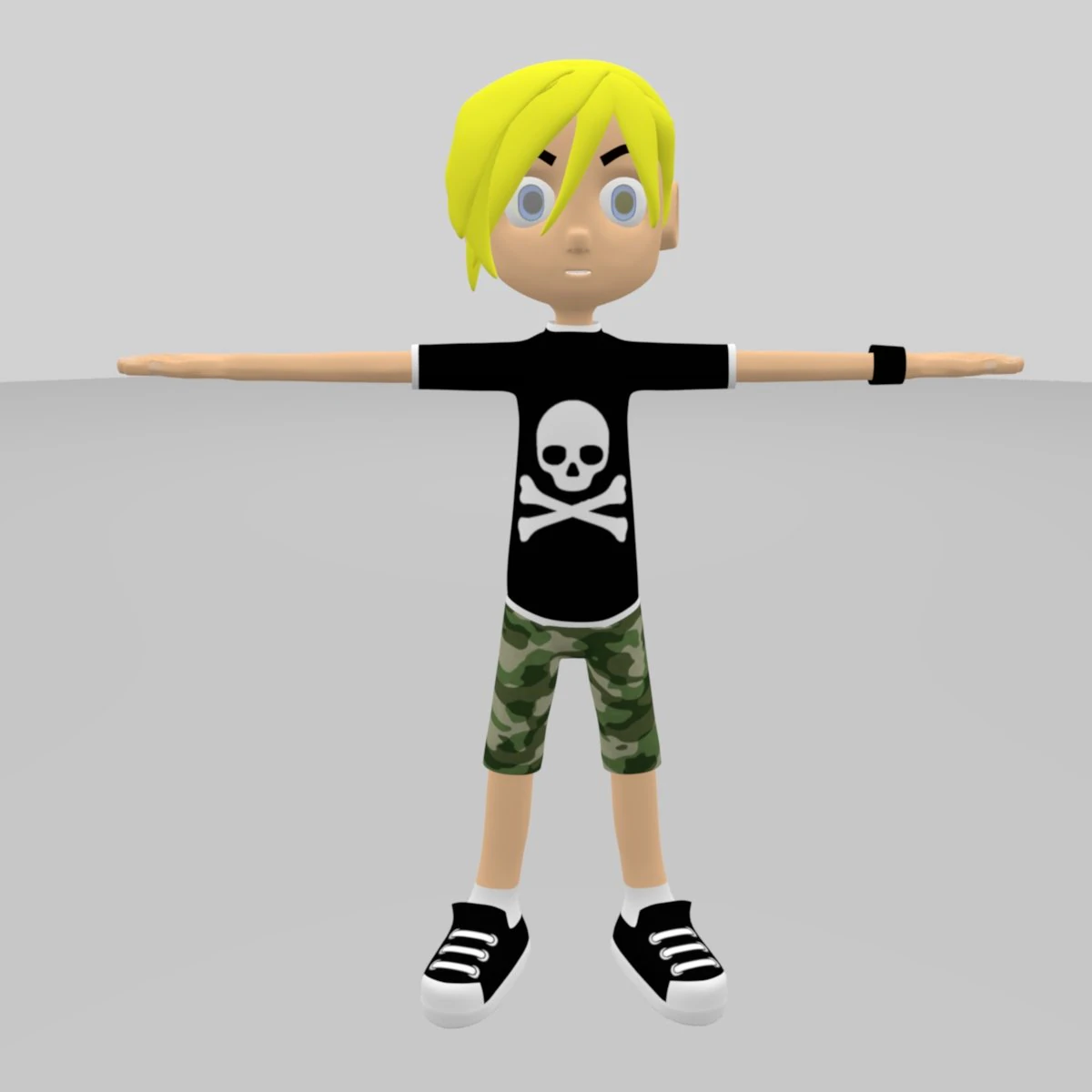 skate boy model character 3D Model .c4d .max .obj .3ds .fbx .stl .blend 